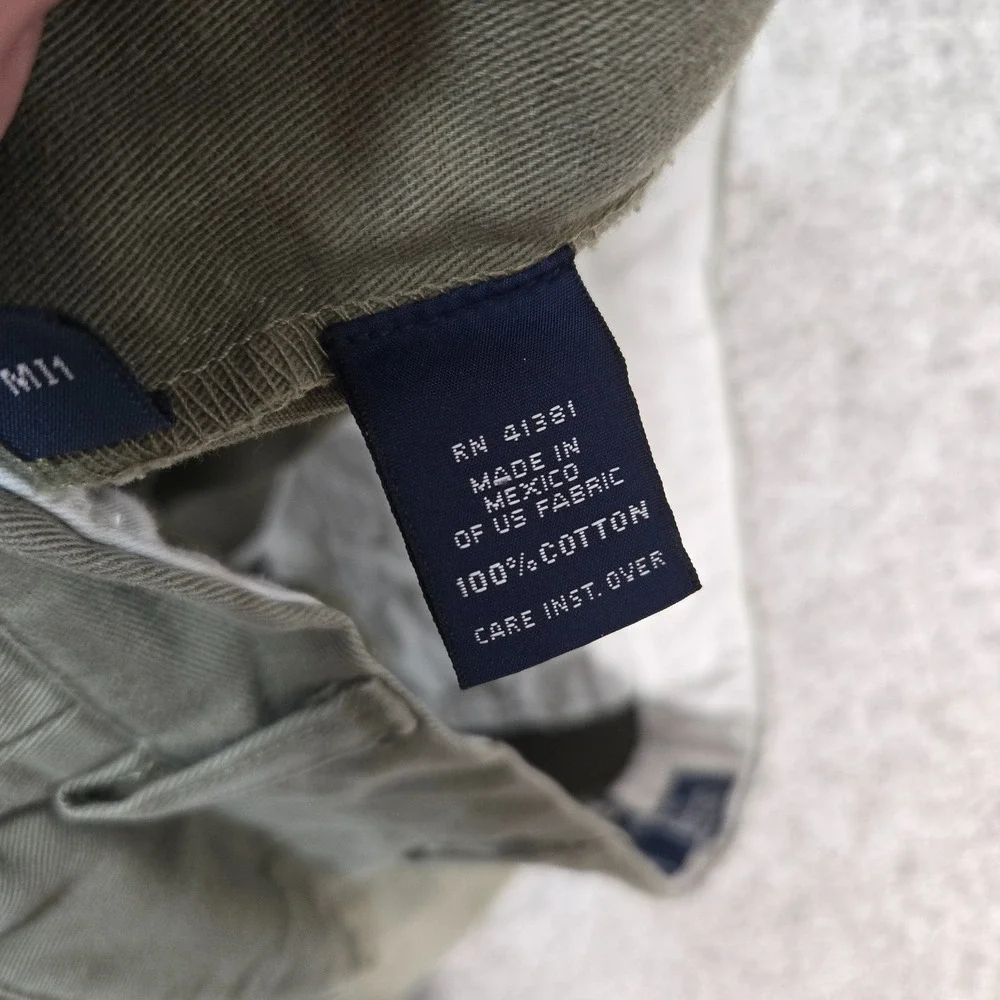 Vintage Polo Ralph Lauren Mens Pleated Green Andrew pants 34x28 (fit 33x27)